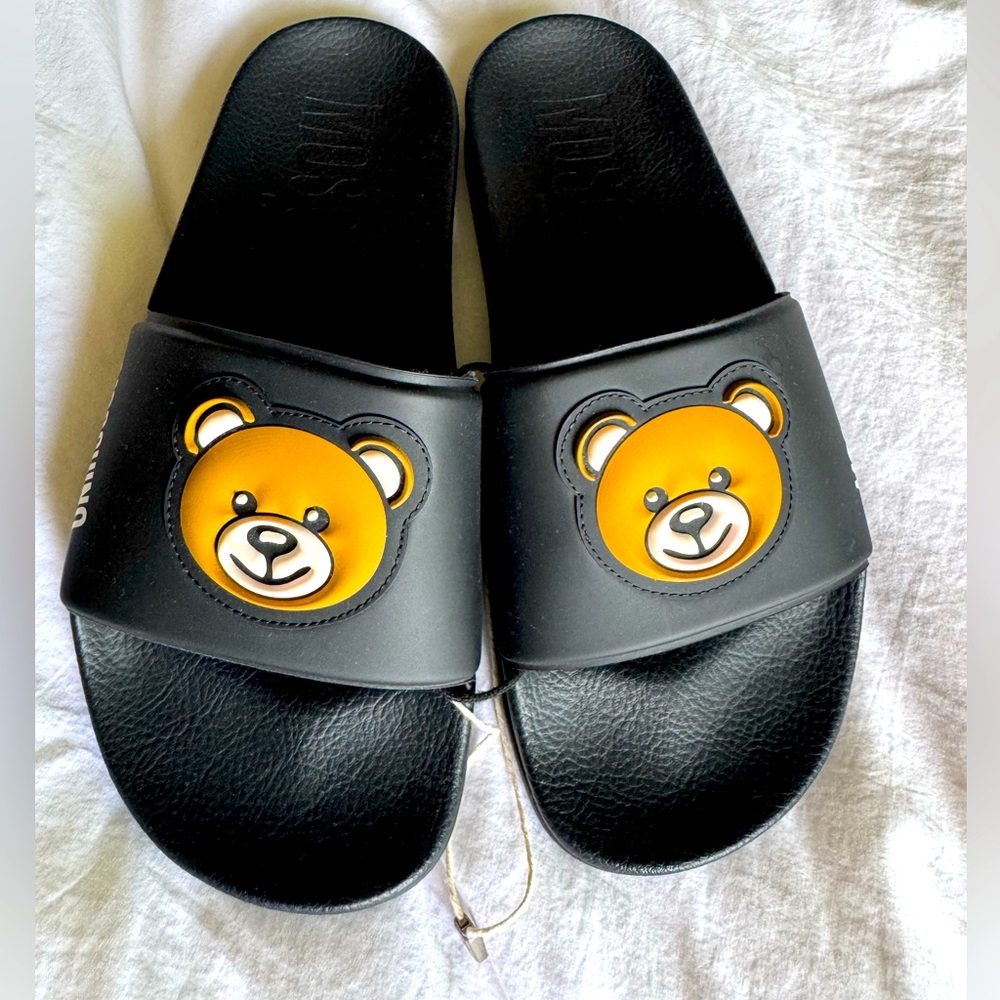 Moschino Black Bear Sandals